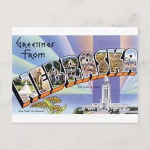 Carte Postale Salutations Du Nebraska