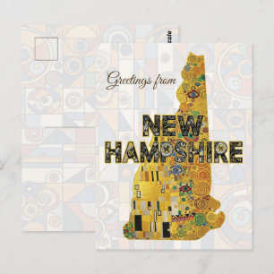 Carte Postale Salutations du New Hampshire