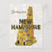 Carte Postale Salutations du New Hampshire (Devant)