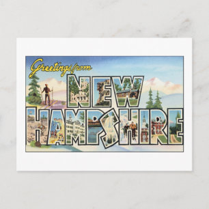 Carte Postale Salutations du New Hampshire