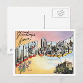 Carte Postale Salutations Du New Jersey (Devant / Derrière)