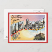 Carte Postale Salutations Du New Jersey (Devant / Derrière)