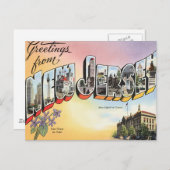 Carte Postale Salutations Du New Jersey (Devant / Derrière)