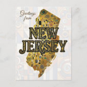 Carte Postale Salutations du New Jersey (Devant)