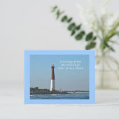 Carte Postale Salutations du New Jersey - Barnegat Light (Debout devant)
