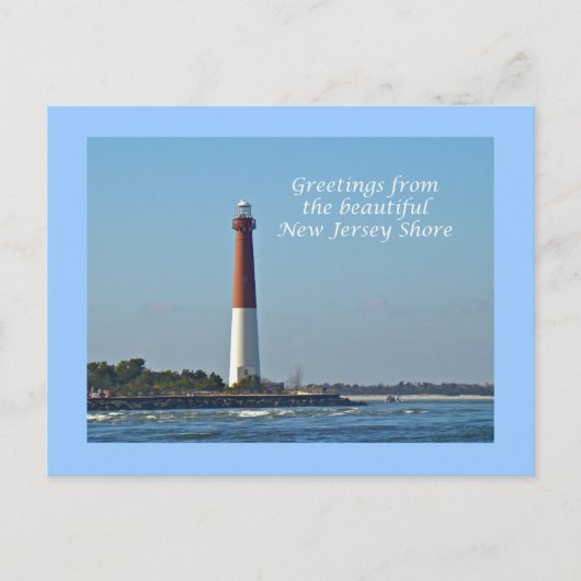 Carte Postale Salutations du New Jersey - Barnegat Light (Devant)