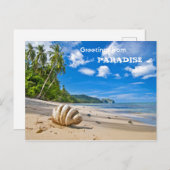 Carte Postale Salutations du Paradis (Devant / Derrière)