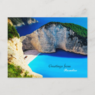 Carte Postale Salutations du Paradis