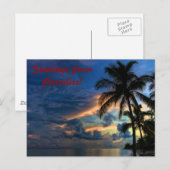 Carte Postale Salutations du Paradis (Devant / Derrière)