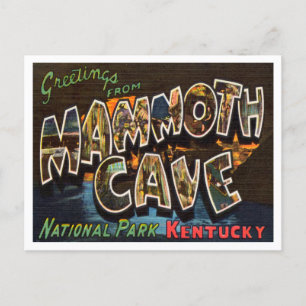 Carte Postale Salutations du parc national Mammoth Cave Kentucky
