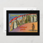 Carte Postale Salutations Du Parc National Yosemite (Devant / Derrière)
