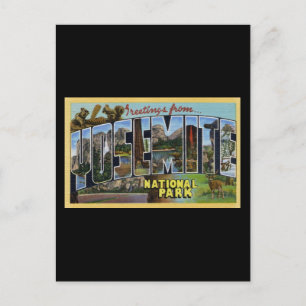 Carte Postale Salutations Du Parc National Yosemite
