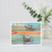 Carte Postale Salutations du pays Amish de l'Ohio, Ohio (Debout devant)