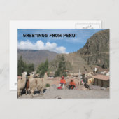 Carte Postale Salutations du Pérou ! (Devant / Derrière)