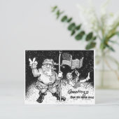 Carte Postale Salutations Du Pôle Nord (Debout devant)