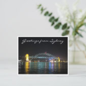 Carte Postale salutations du pont de sydney (Debout devant)
