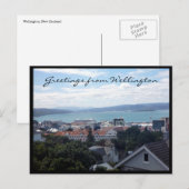 Carte Postale salutations du port de wellington (Devant / Derrière)