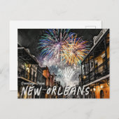 Carte Postale Salutations Du Quartier Français De La Nouvelle-Or (Devant / Derrière)