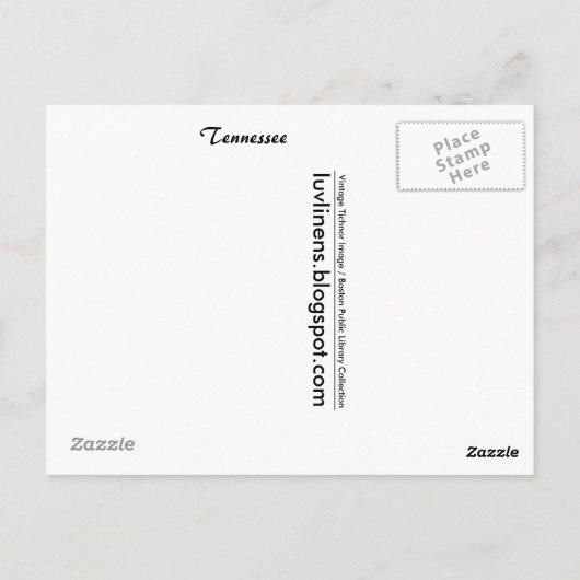 Carte Postale Salutations du Tennessee (Dos)