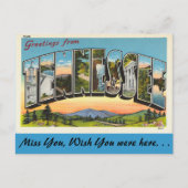 Carte Postale Salutations du Tennessee (Devant)