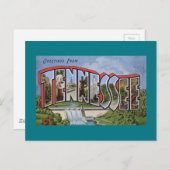 Carte Postale Salutations Du Tennessee (Devant / Derrière)