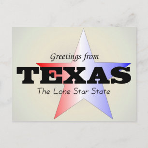 Carte Postale Salutations du Texas
