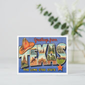 Carte Postale Salutations du Texas, The Lone Star State Travel (Debout devant)
