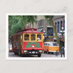 Carte Postale Salutations Du Trolley Colombie-Britannique Canada
