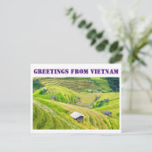 Carte Postale Salutations du Vietnam (Debout devant)