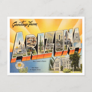Carte Postale Salutations du Vintage voyage Arizona