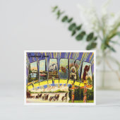 Carte Postale Salutations du Vintage voyage de l'Alaska (Debout devant)