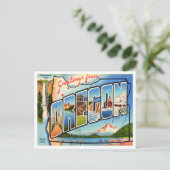 Carte Postale Salutations du Vintage voyage de l'Oregon (Debout devant)