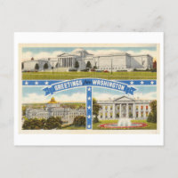 Salutations du Vintage voyage de Washington DC