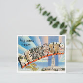 Carte Postale Salutations du Vintage voyage du Nebraska (Debout devant)