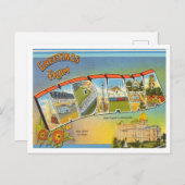 Carte Postale Salutations du Vintage voyage Indiana (Devant / Derrière)