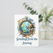 Carte Postale Salutations du voyage (Debout devant)