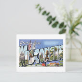 Carte Postale Salutations du Wisconsin (Debout devant)