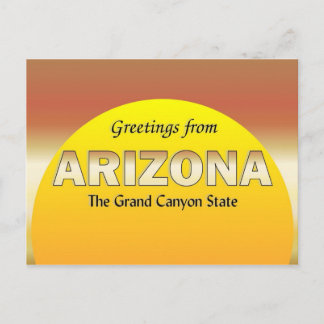 Carte Postale Salutations en Arizona