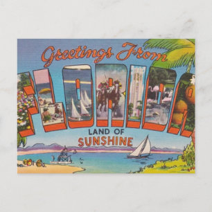 Carte Postale Salutations en Floride
