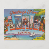 Carte Postale Salutations en Floride (Devant)