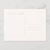 Carte Postale Salutations en noir et blanc d'Amsterdam (Dos)
