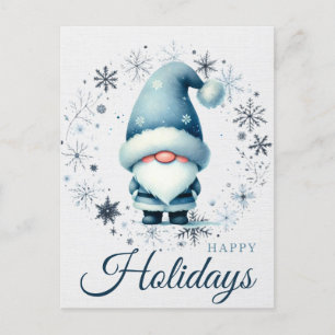 Carte Postale Salutations Festive Gnome