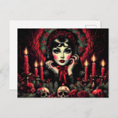 Carte Postale Salutations gothiques (Devant / Derrière)