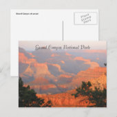 Carte Postale salutations grand canyon (Devant / Derrière)