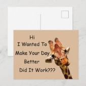 Carte Postale Salutations heureuses (Devant / Derrière)