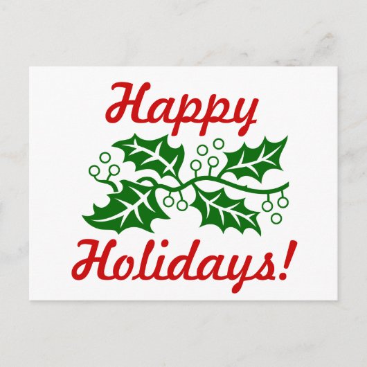 Carte postale - Salutations Holly (Devant)