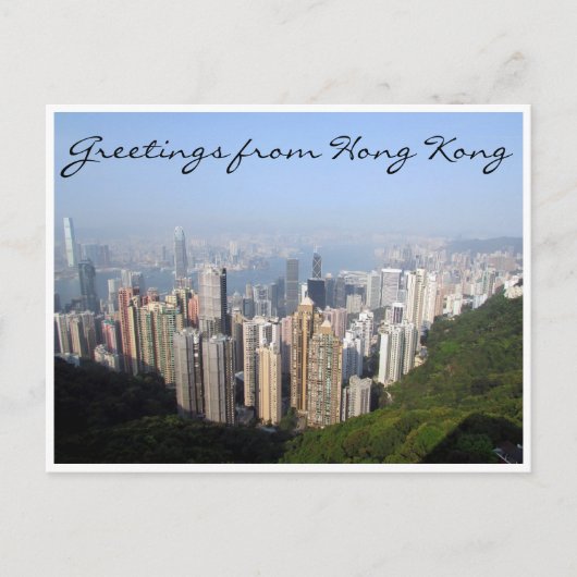 Carte Postale salutations hong kong (Devant)
