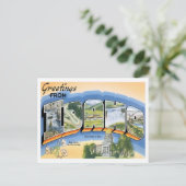 Carte Postale Salutations Idaho Des États-Unis (Debout devant)