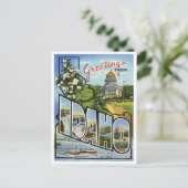 Carte Postale Salutations Idaho Des États-Unis (Debout devant)