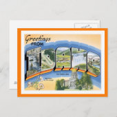 Carte Postale Salutations Idaho Des États-Unis (Devant / Derrière)